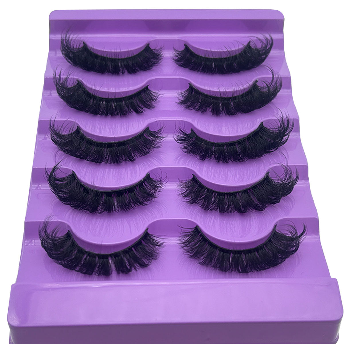 5pairs thick&luxury eyelash fluffy&soft strip eyelash cat-eye reused and newer friendly eyelash