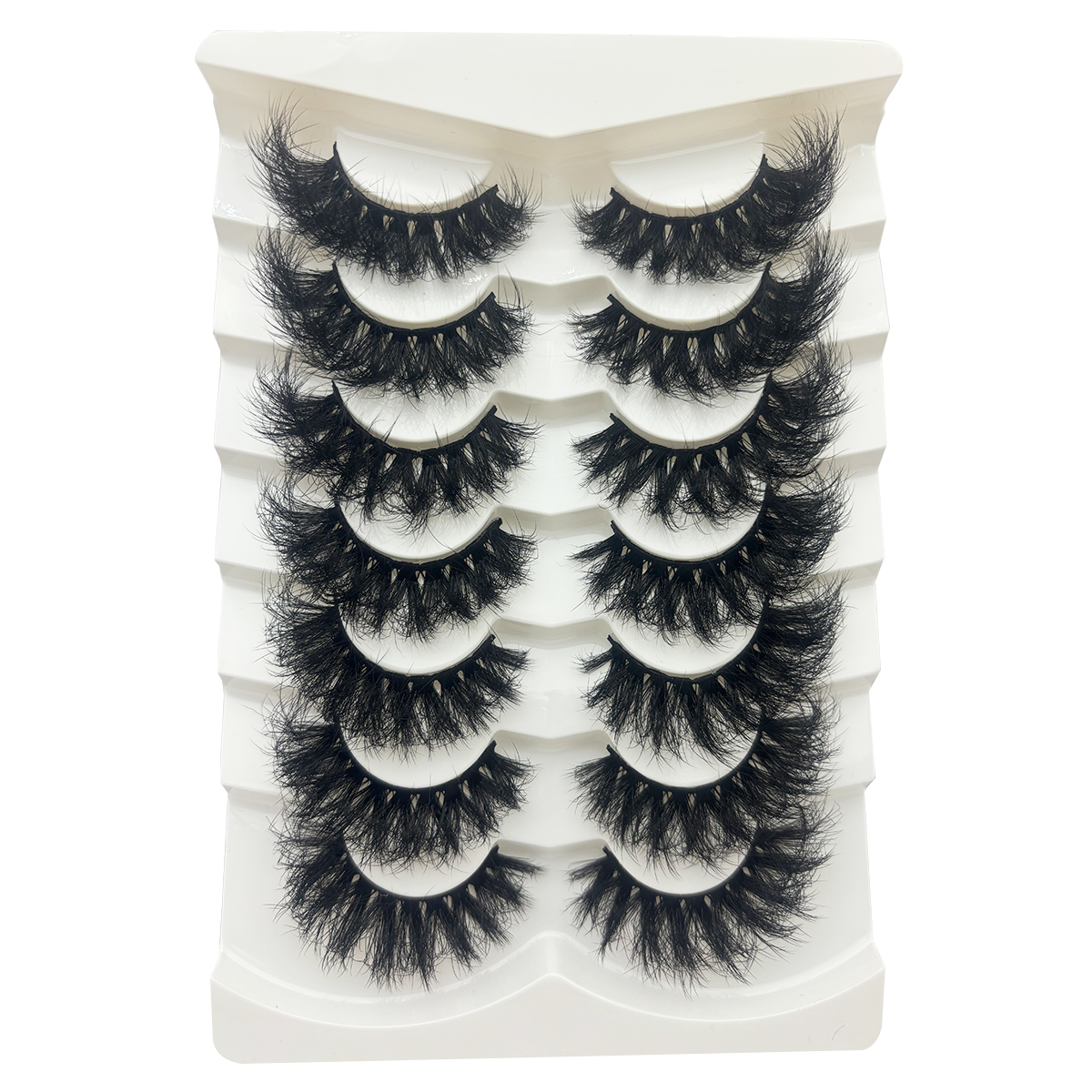 7pairs Russian eyelashes fluffy and thick strip eyelashes